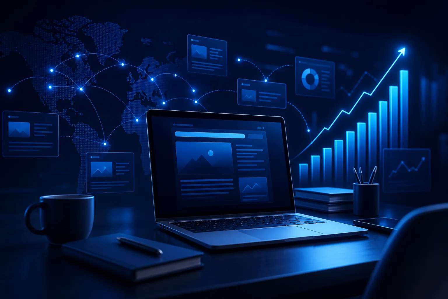 Guest Post Platform marketplace and SEO growth illustration